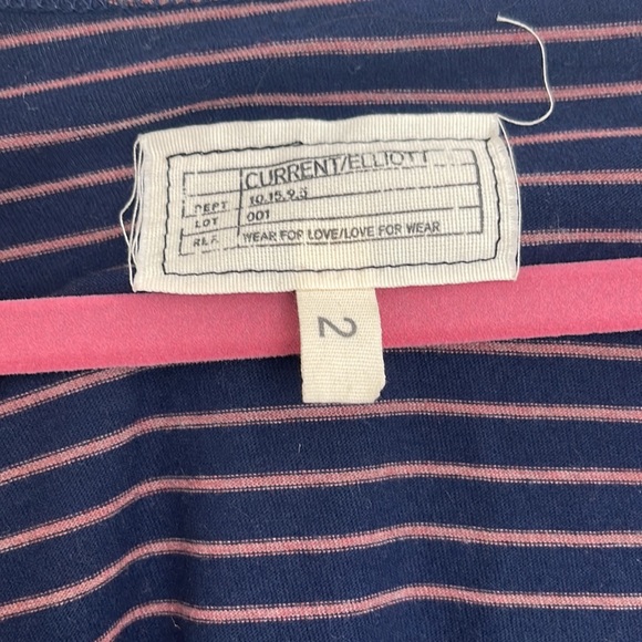 Current/Elliot Navy Striped Dress - Picture 2 of 2